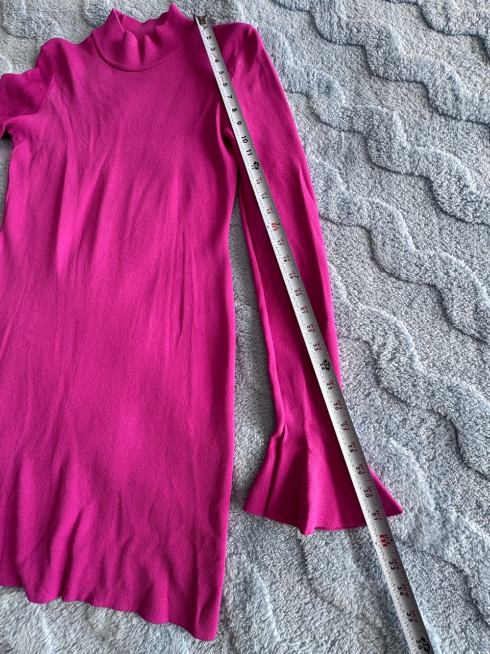 Michael Kors Pink Women’s Dress Flared Sleeve Size L Large - Picture 7 of 13